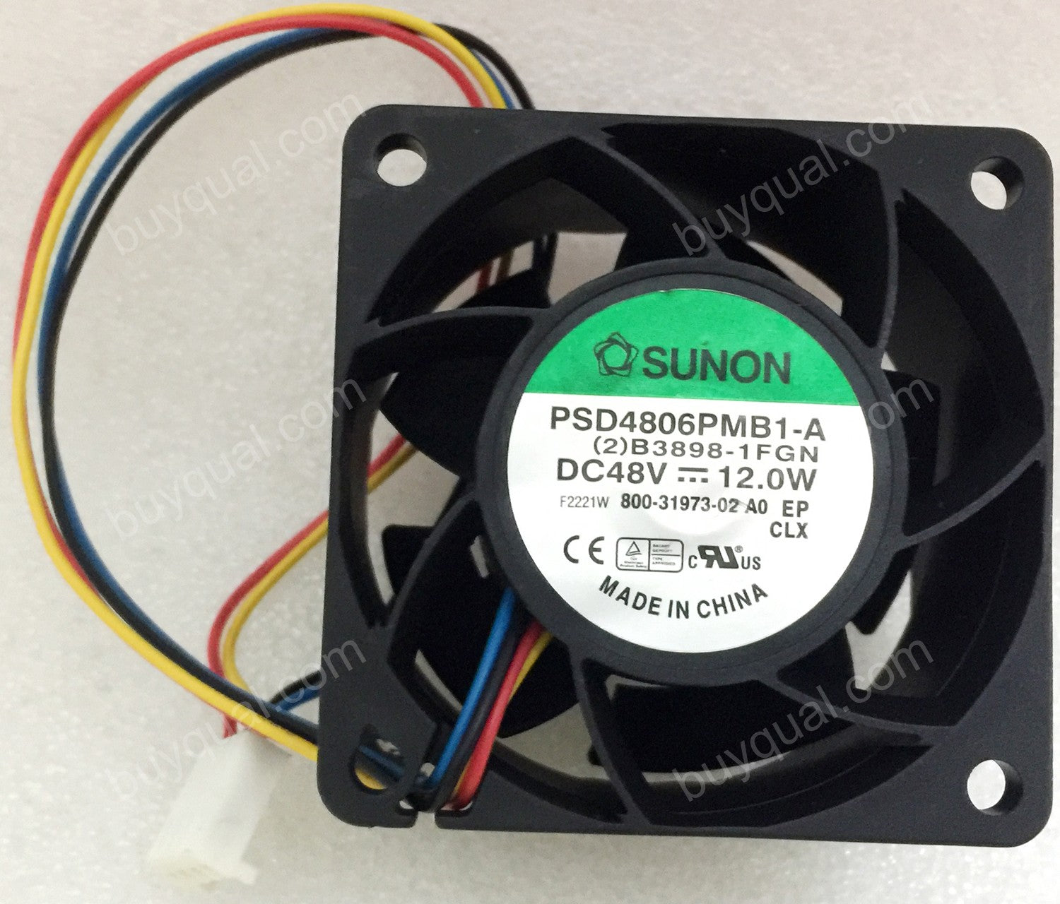 SUNON PSD4806PMB1-A 48V 12.0W 4wires cooling fan - Used SUNON PSD4806PMB1-A 48V 12.0W 4wires cooling fan - Used